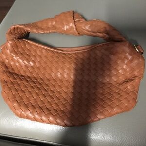 FOREVER 21 braided knot-tie brick orange handbag
